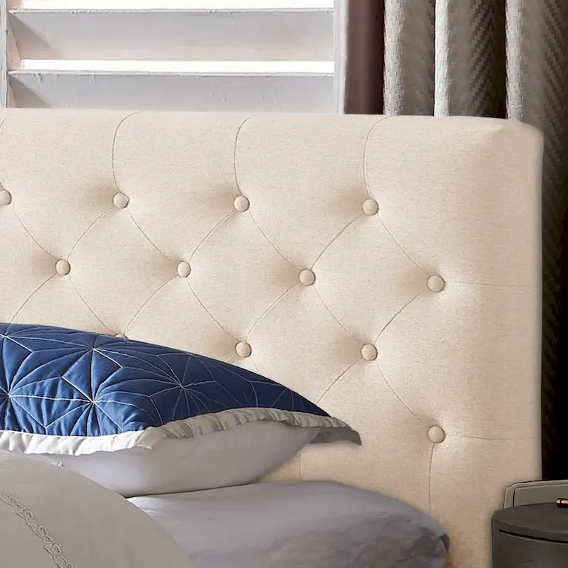 Christopher Knight Home Atterbury King Size Upholstered Bed Platform 16