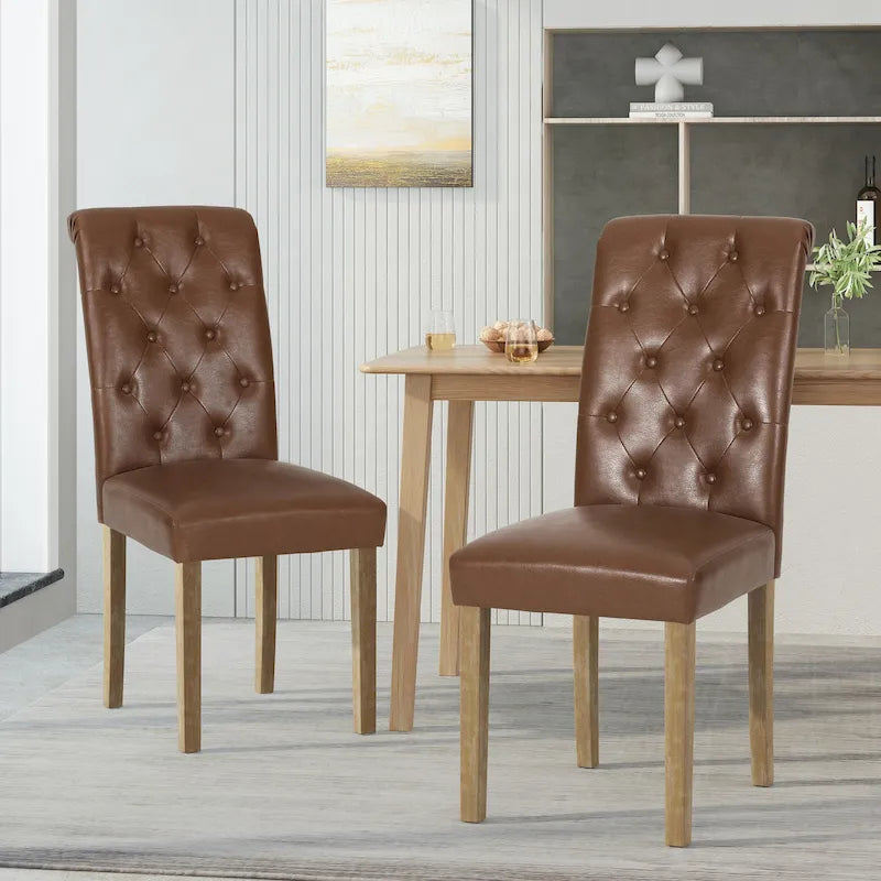 Set of 2 Aruda Upholstered Dining Chairs by Christopher Knight Home 36