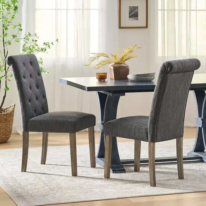 Set of 2 Aruda Upholstered Dining Chairs by Christopher Knight Home 10