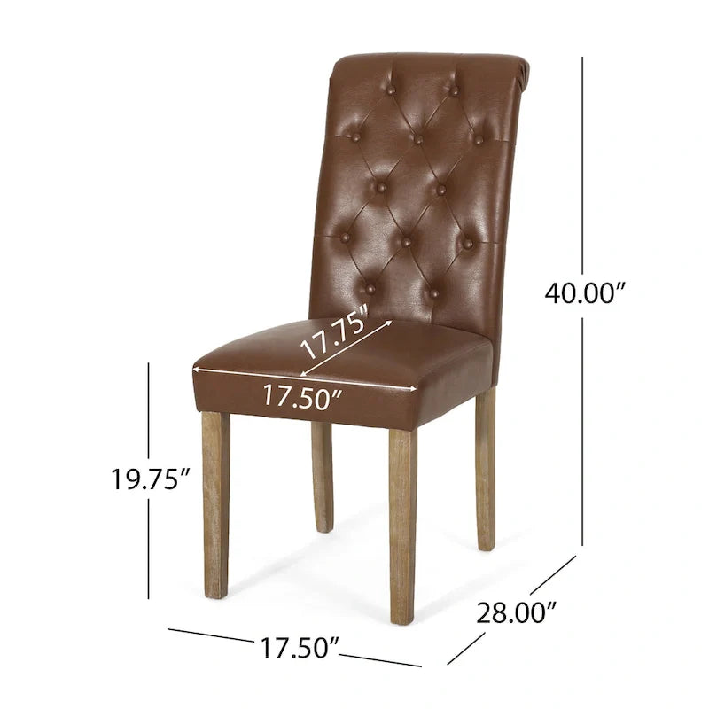 Set of 2 Aruda Upholstered Dining Chairs by Christopher Knight Home 31
