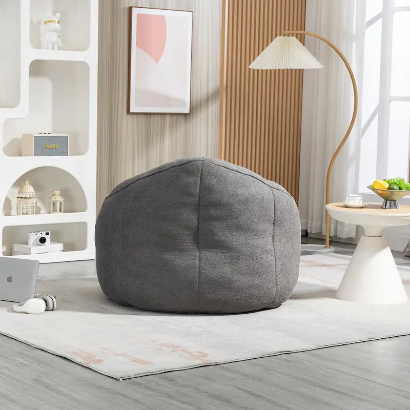 Bean Bag Lounge Chair with Matching Footrest 10
