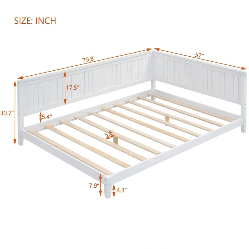 Full-Size Wooden Daybed/Sofa Bed 8