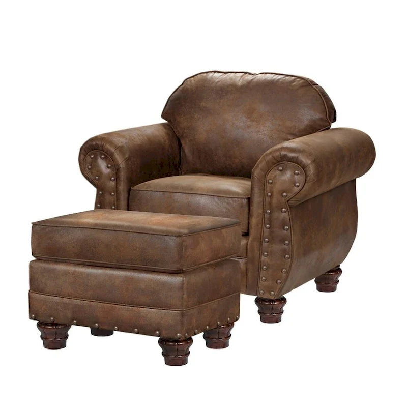 Sedona Arm Chair with Matching Ottoman - American Furniture Classics Model 9901-00-90 2