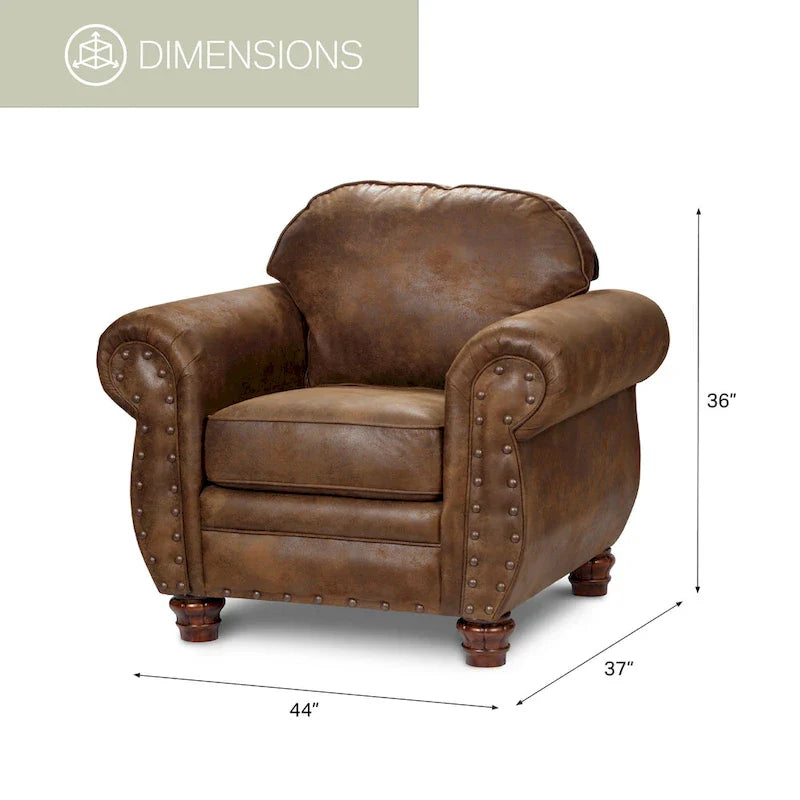 Sedona Arm Chair with Matching Ottoman - American Furniture Classics Model 9901-00-90 3