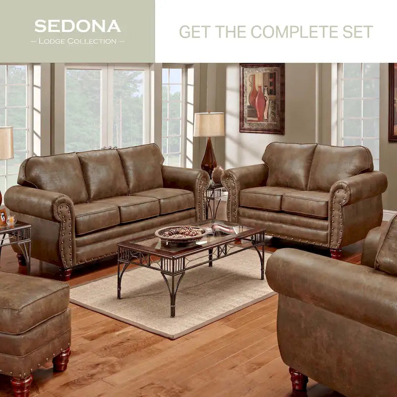 Sedona Arm Chair with Matching Ottoman - American Furniture Classics Model 9901-00-90 5