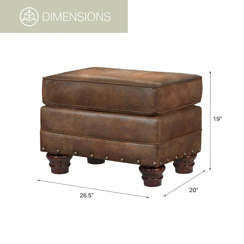 Sedona Arm Chair with Matching Ottoman - American Furniture Classics Model 9901-00-90 7