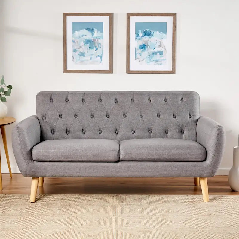 Christopher Knight Home Bernice Petite Sofa in Mid-Century Modern Style 8