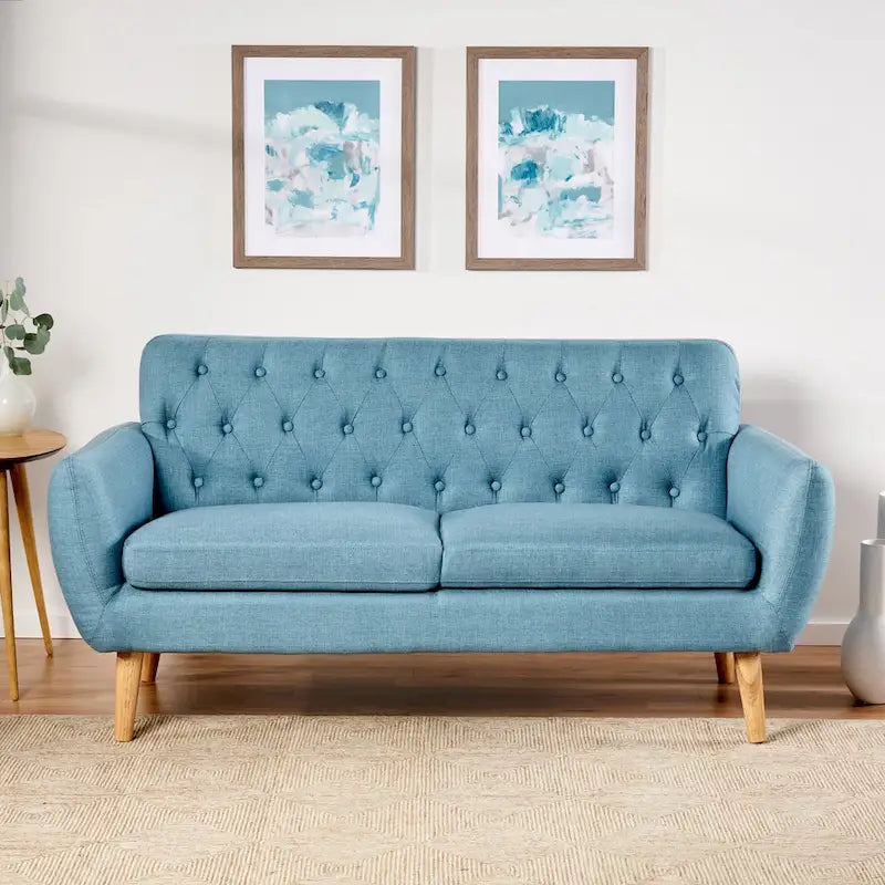 Christopher Knight Home Bernice Petite Sofa in Mid-Century Modern Style 15