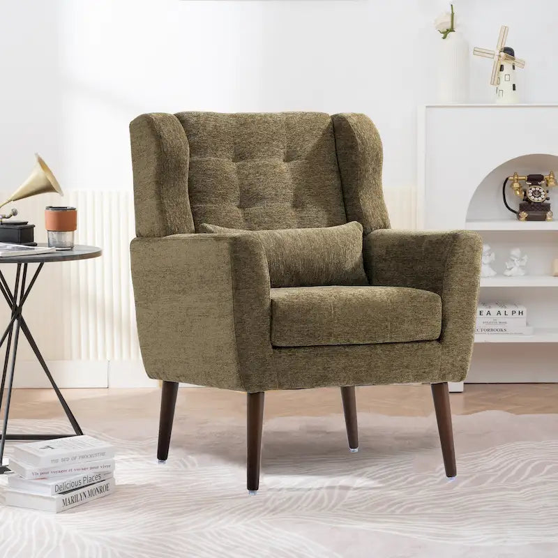 Contemporary Upholstered Accent Chair with Foam Filling for Living Room - Dimensions: 28.74 x 24.21 x 37.60 inches 11