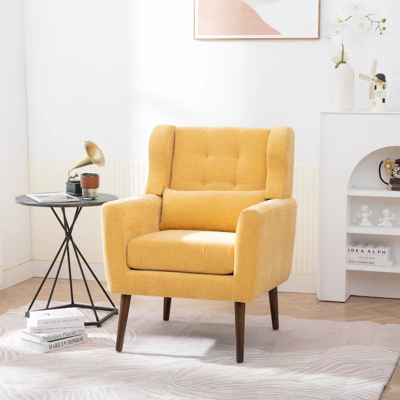 Contemporary Upholstered Accent Chair with Foam Filling for Living Room - Dimensions: 28.74 x 24.21 x 37.60 inches 12