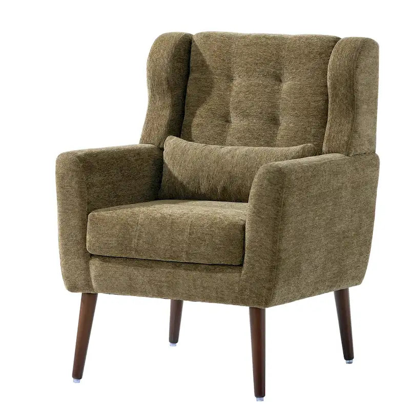 Contemporary Upholstered Accent Chair with Foam Filling for Living Room - Dimensions: 28.74 x 24.21 x 37.60 inches