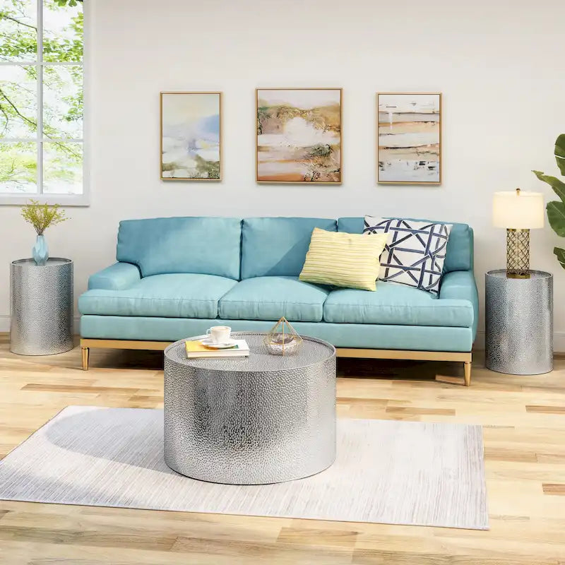 Christopher Knight Home Braeburn Contemporary 3-Piece Round Table Set 17