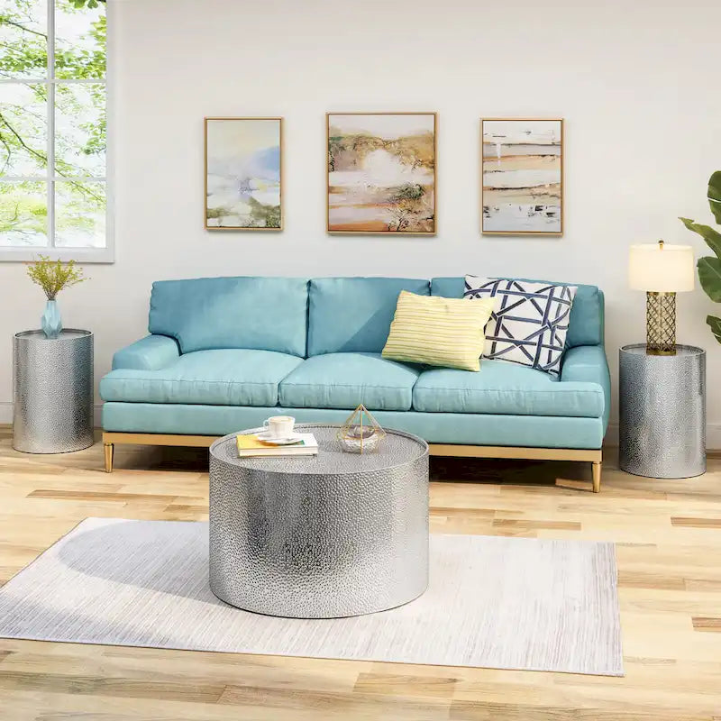 Christopher Knight Home Braeburn Contemporary 3-Piece Round Table Set 1