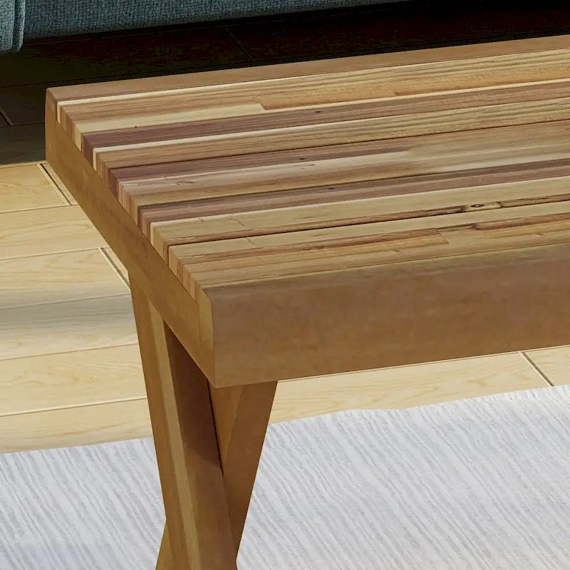 Christopher Knight Home Esmeralda Acacia Wood Farmhouse Coffee Table 3