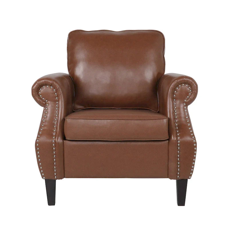 Christopher Knight Home Dowd Faux Leather 3-Piece Club Chair and Sofa Set 11