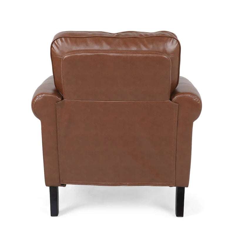 Christopher Knight Home Dowd Faux Leather 3-Piece Club Chair and Sofa Set 14