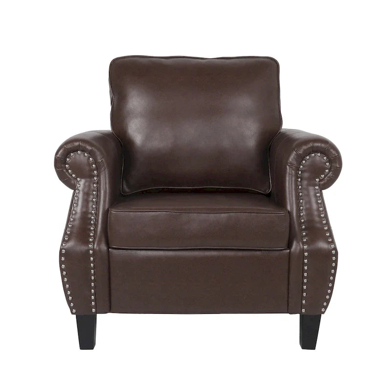 Christopher Knight Home Dowd Faux Leather 3-Piece Club Chair and Sofa Set 19