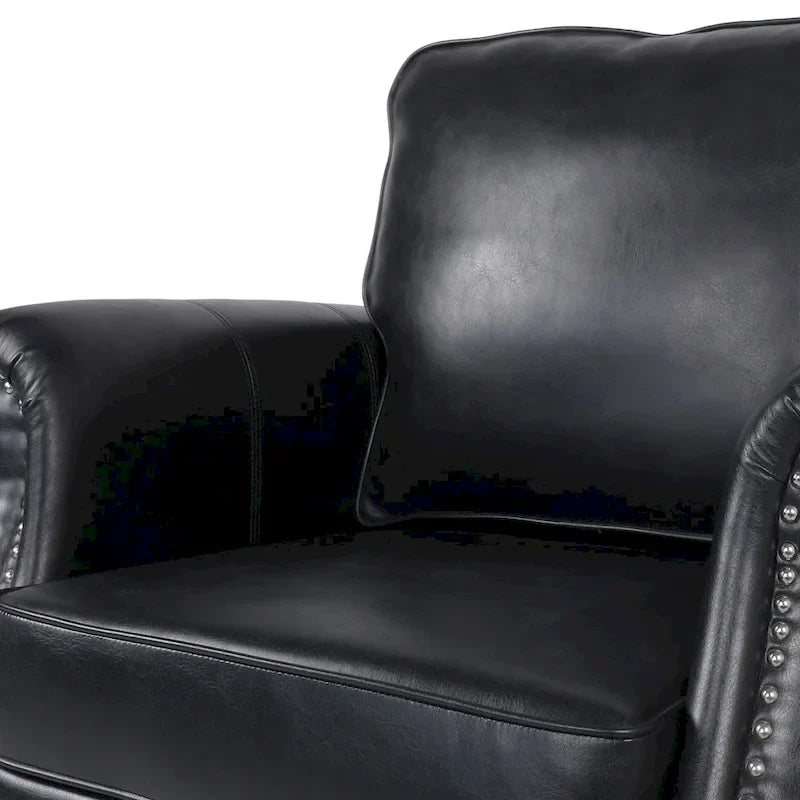 Christopher Knight Home Dowd Faux Leather 3-Piece Club Chair and Sofa Set 34