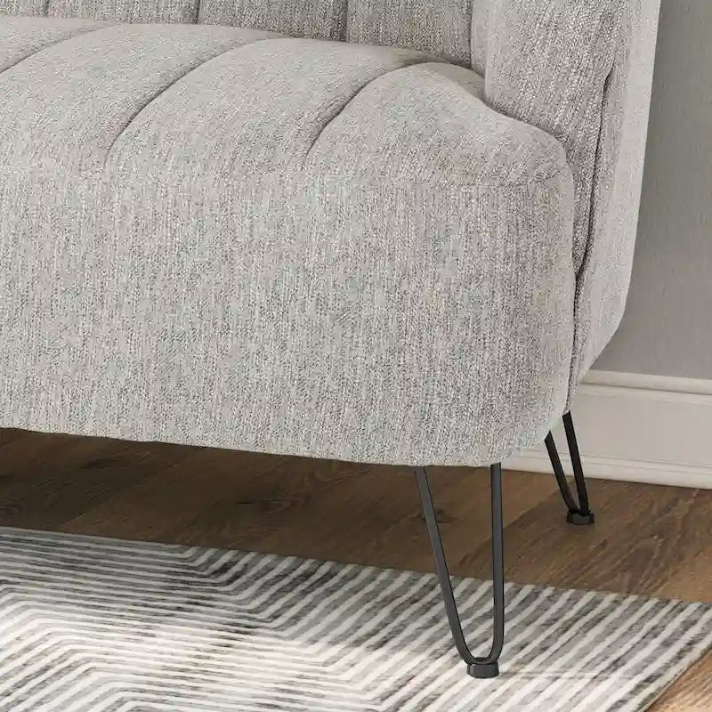 Christopher Knight Home Lupine Contemporary Fabric Loveseat with Hairpin Legs 15