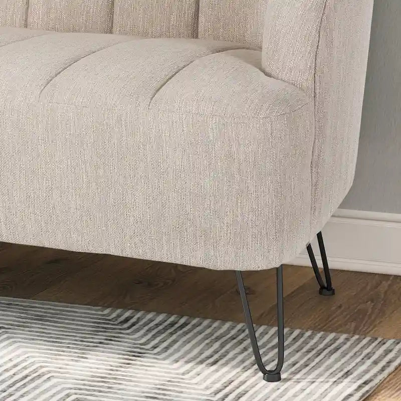 Christopher Knight Home Lupine Contemporary Fabric Loveseat with Hairpin Legs 20