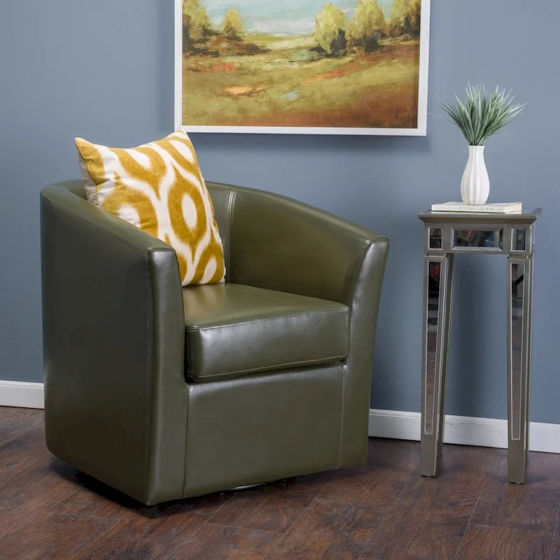 Christopher Knight Home Daymian Swivel Club Chair - Dimensions: 29" D x 30.2" W x 30.5" H 34