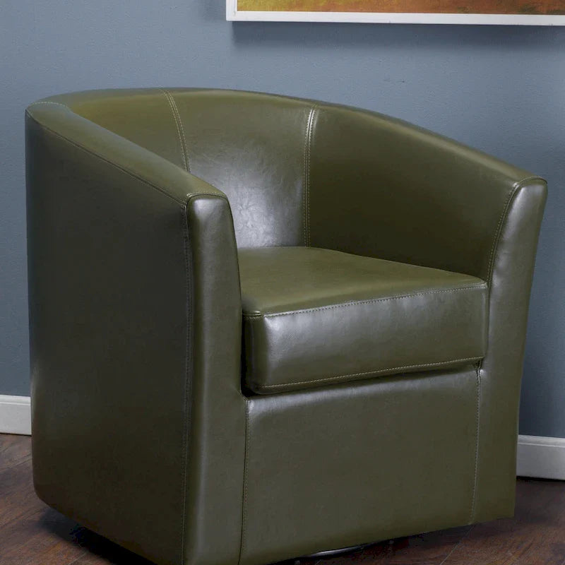 Christopher Knight Home Daymian Swivel Club Chair - Dimensions: 29" D x 30.2" W x 30.5" H 35