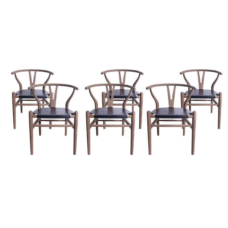 Set of 6 Gessford Ash Wood Dining Chairs by Christopher Knight Home 2