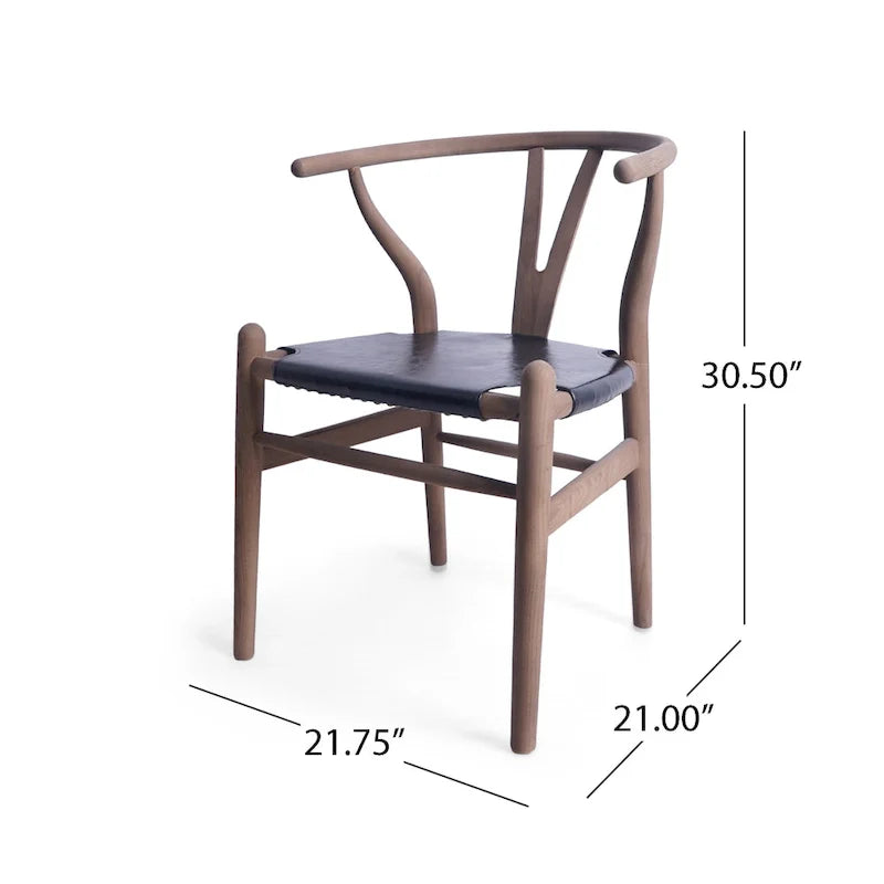 Set of 6 Gessford Ash Wood Dining Chairs by Christopher Knight Home 10