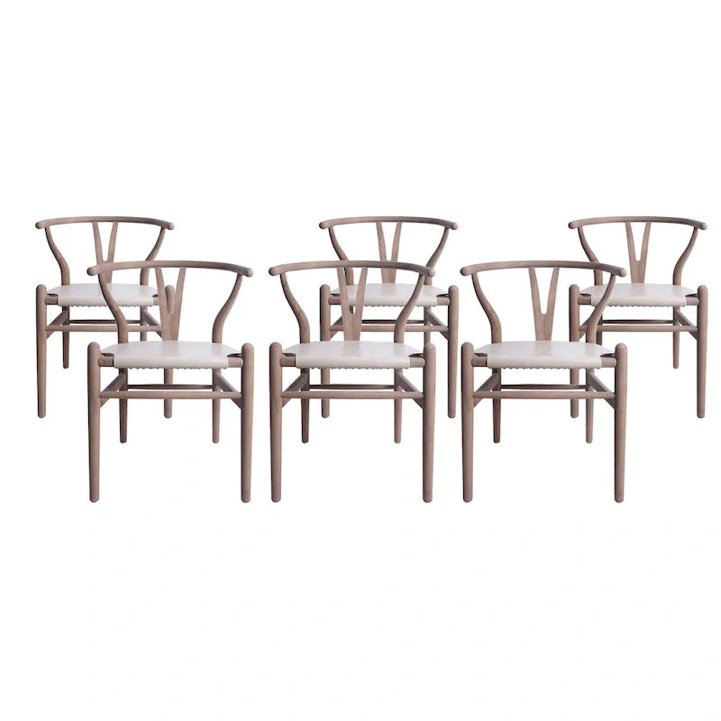 Set of 6 Gessford Ash Wood Dining Chairs by Christopher Knight Home 12
