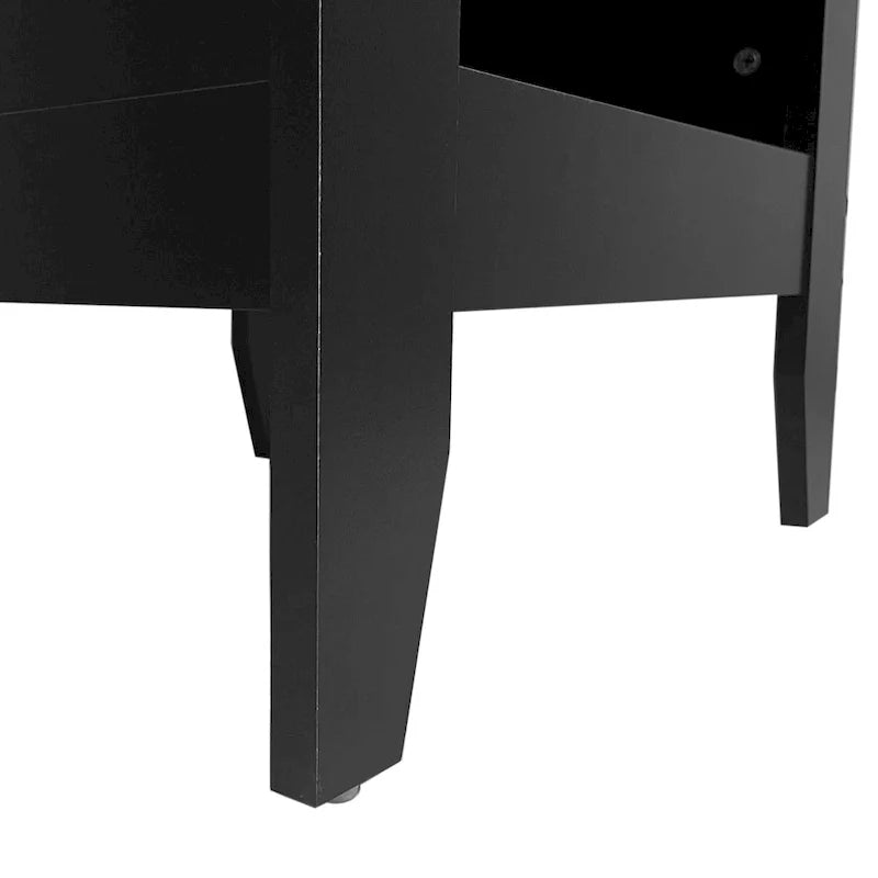 Set of 2 Foisy Faux Wood Nightstands with Drawer by Christopher Knight Home 3
