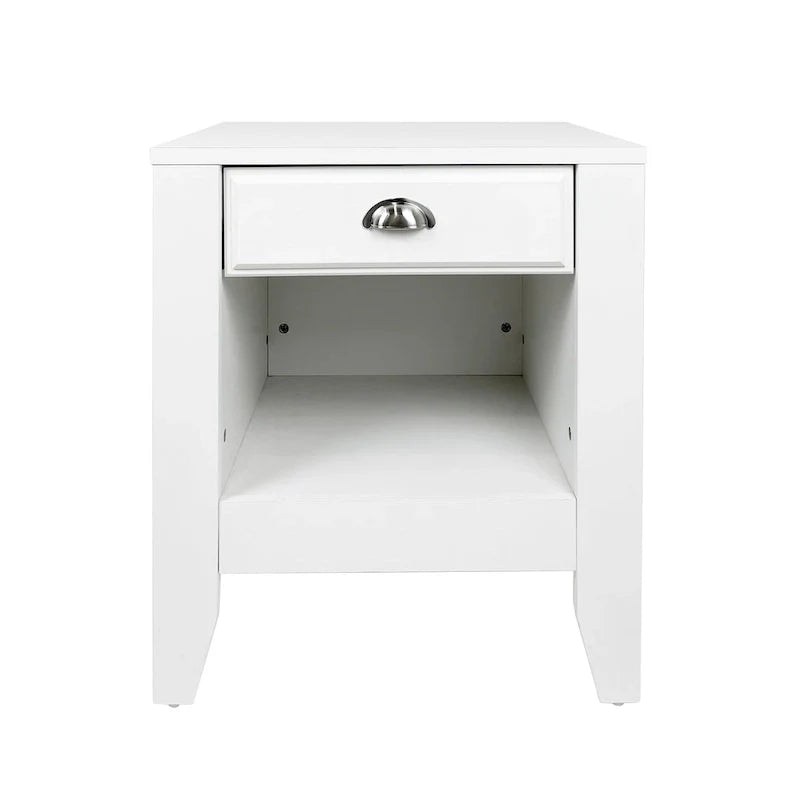 Set of 2 Foisy Faux Wood Nightstands with Drawer by Christopher Knight Home 11