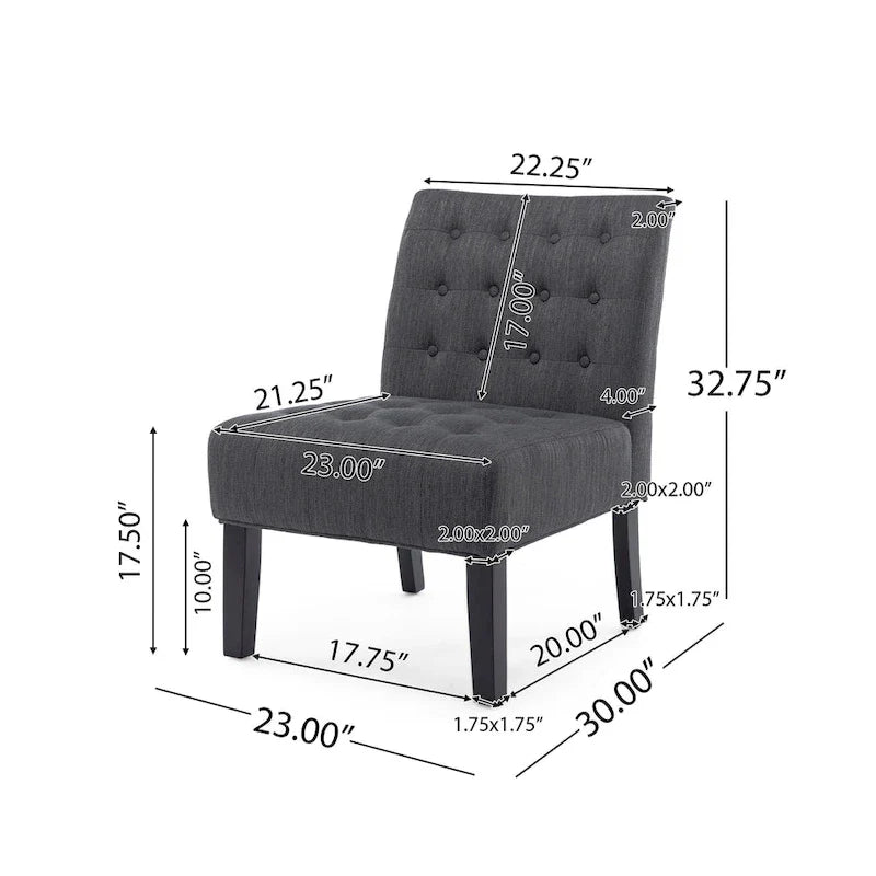 Christopher Knight Home Lewis Tufted Fabric Accent Chair 20