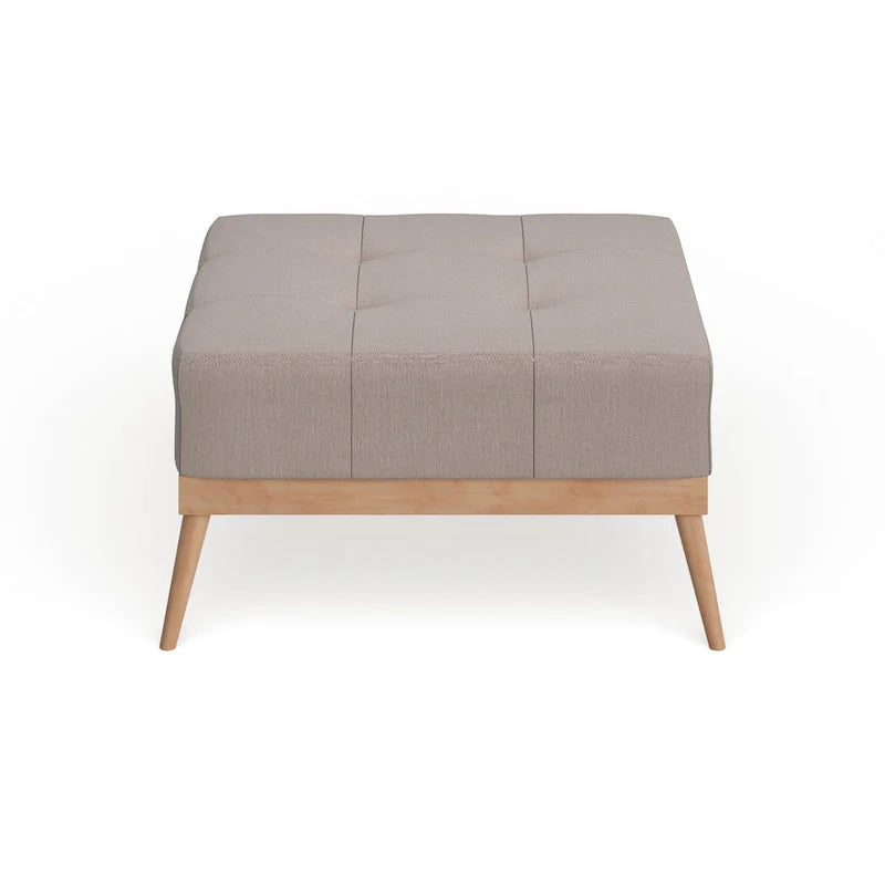 Christopher Knight Home Carson Lund Mid-Century Tufted Fabric Square Ottoman 13
