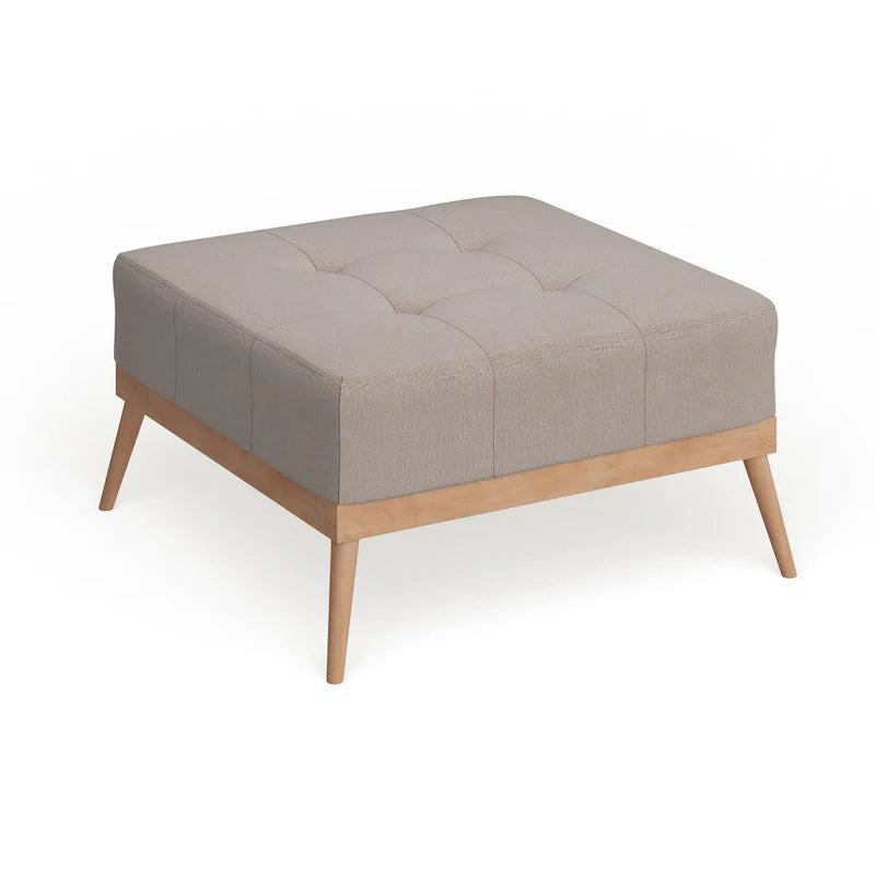 Christopher Knight Home Carson Lund Mid-Century Tufted Fabric Square Ottoman 14