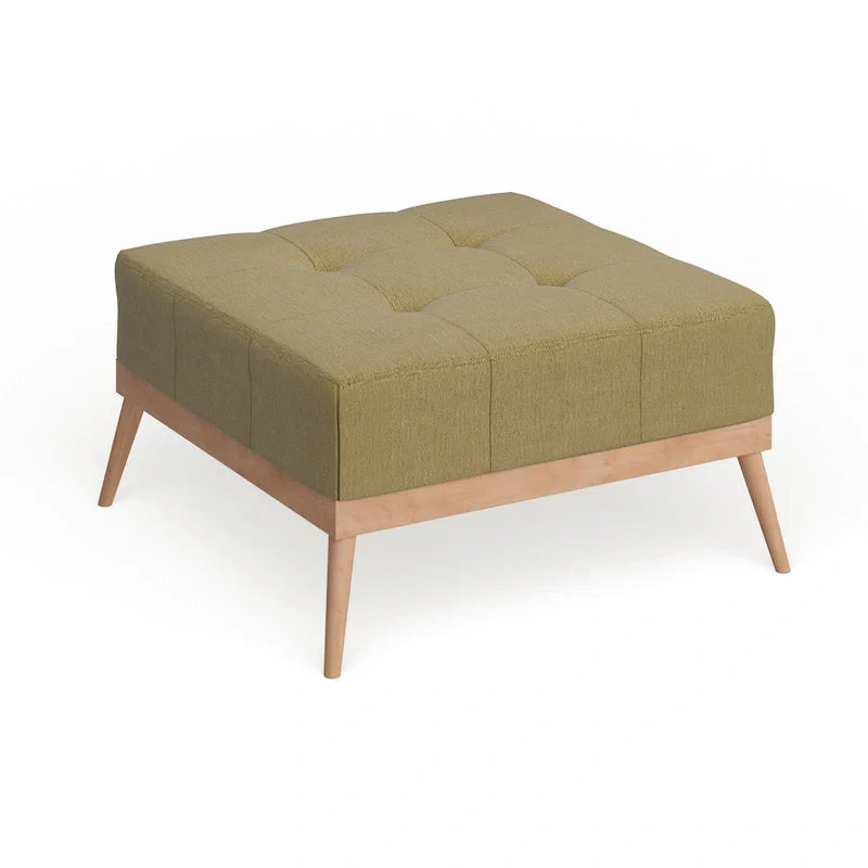 Christopher Knight Home Carson Lund Mid-Century Tufted Fabric Square Ottoman 22