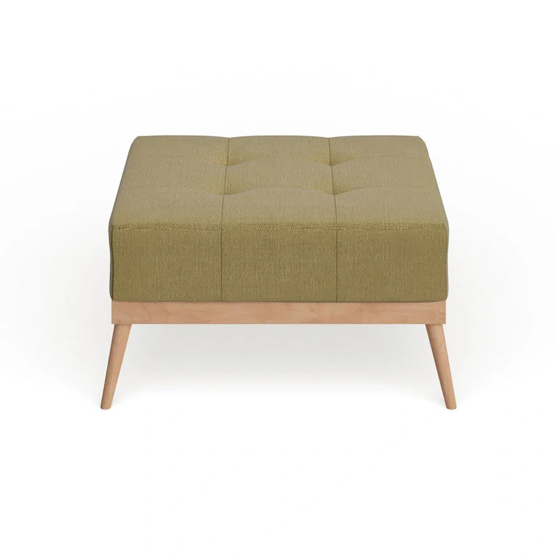 Christopher Knight Home Carson Lund Mid-Century Tufted Fabric Square Ottoman 23