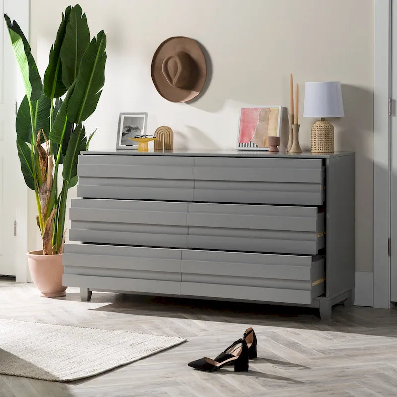 Middlebrook Modern Solid Wood 6-Drawer Chest 4