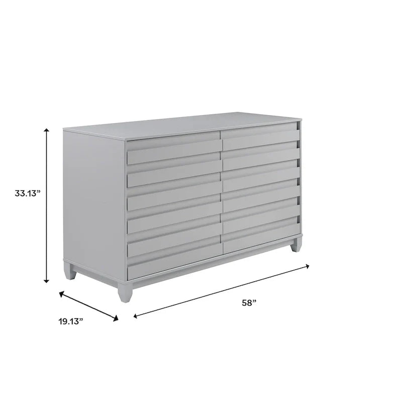 Middlebrook Modern Solid Wood 6-Drawer Chest 15