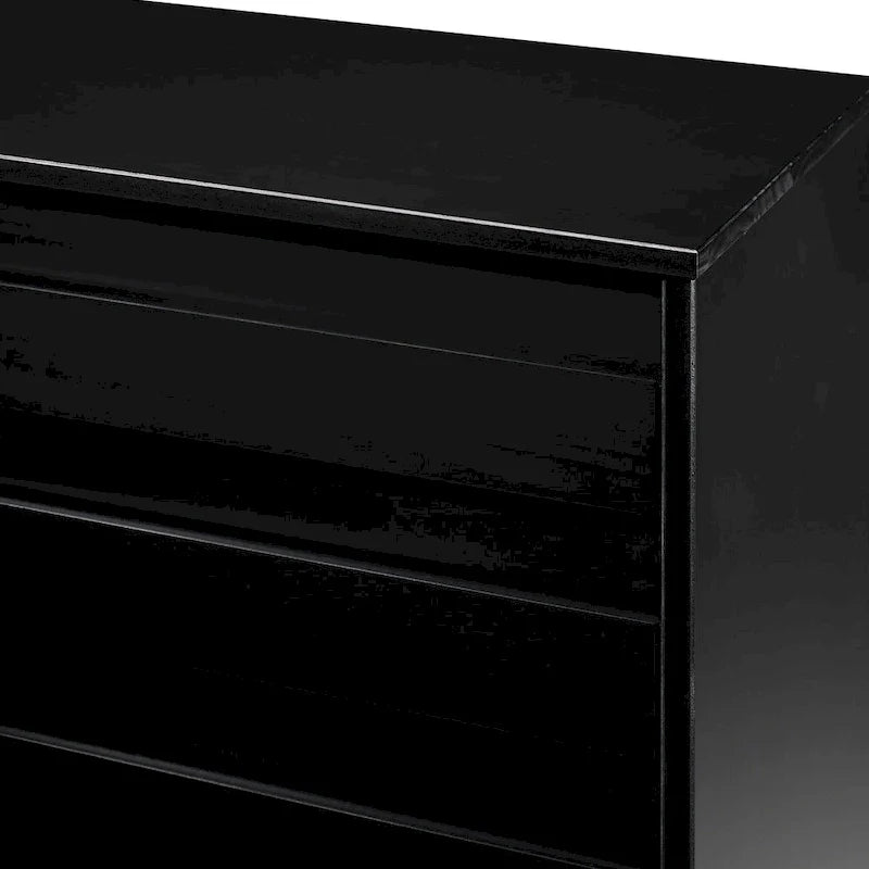 Modern 6 Drawer Dresser with Channeled Front Design 34