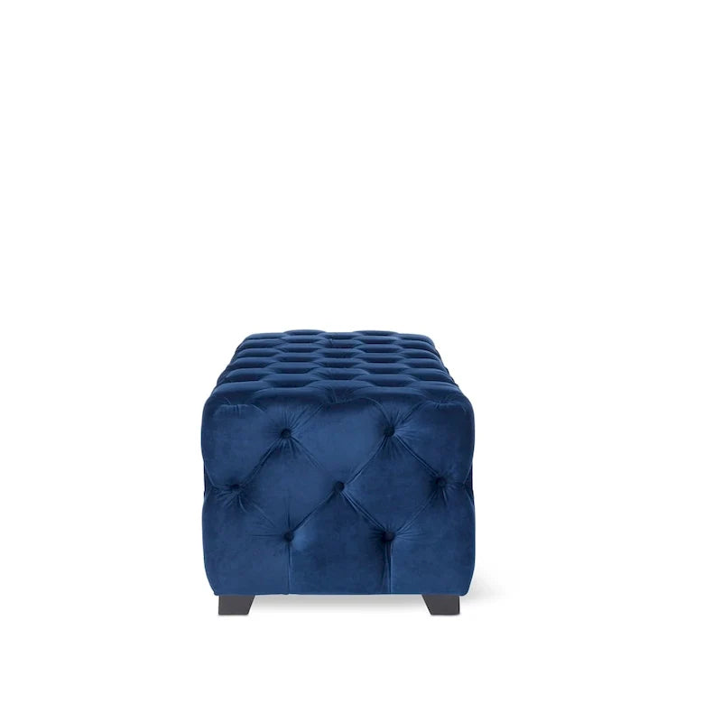 Christopher Knight Home Piper Glam Tufted Velvet Ottoman Bench 4