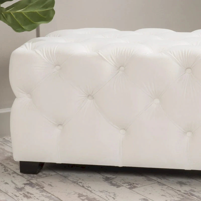 Christopher Knight Home Piper Glam Tufted Velvet Ottoman Bench 17