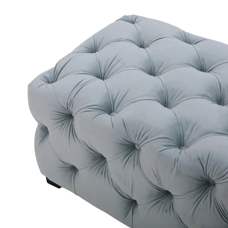 Christopher Knight Home Piper Glam Tufted Velvet Ottoman Bench 25