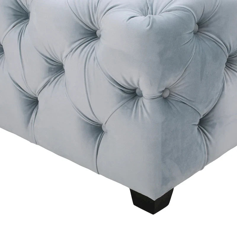 Christopher Knight Home Piper Glam Tufted Velvet Ottoman Bench 26