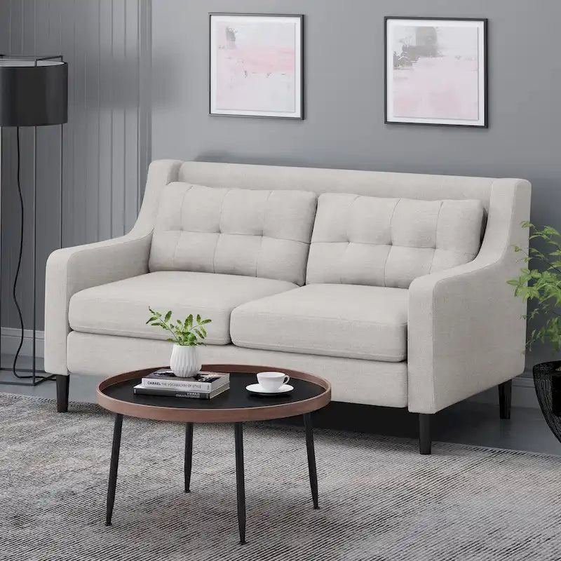 Christopher Knight Home Galene Modern Fabric Loveseat - Dimensions: 58"W x 33.5"L x 34.5"H 1