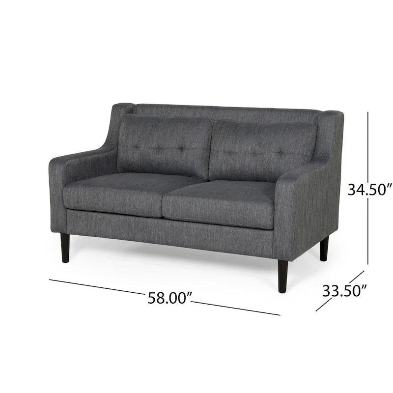 Christopher Knight Home Galene Modern Fabric Loveseat - Dimensions: 58"W x 33.5"L x 34.5"H 13