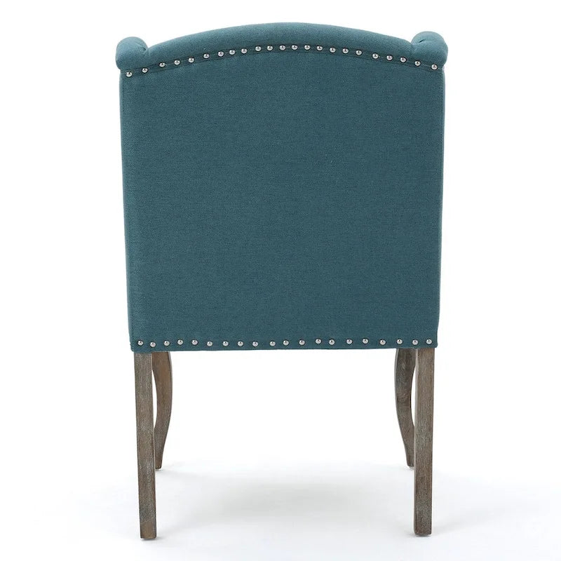 Set of 2 Niclas Wingback Studded Fabric Accent Chairs by Christopher Knight Home 9