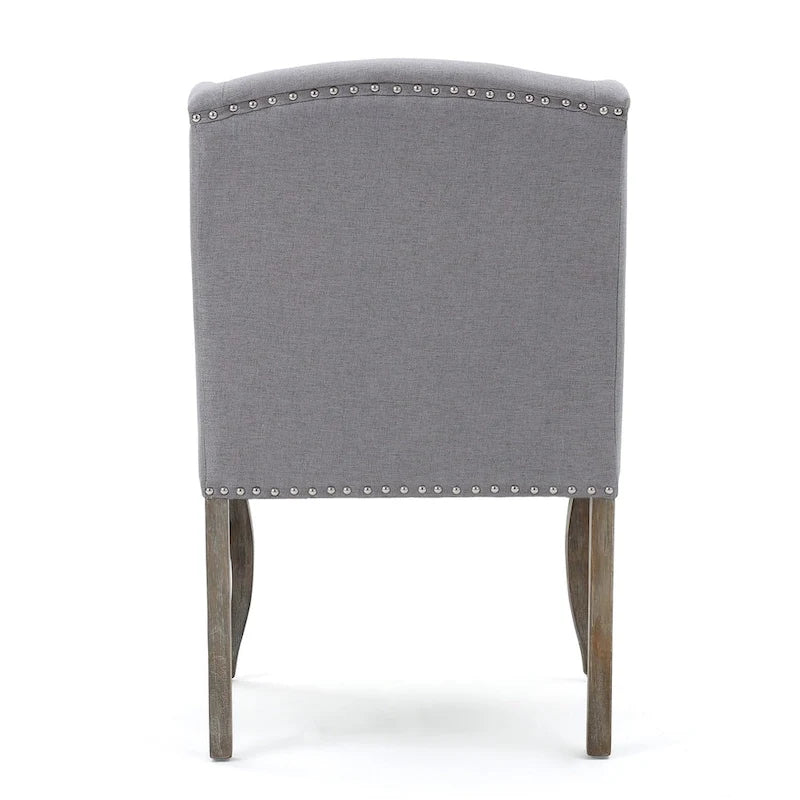 Set of 2 Niclas Wingback Studded Fabric Accent Chairs by Christopher Knight Home 12