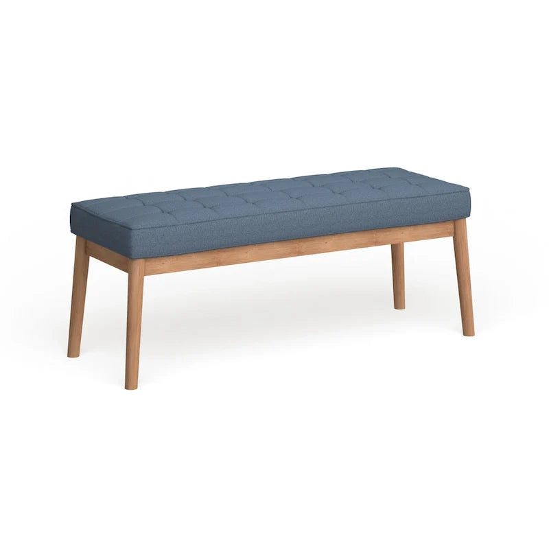 Christopher Knight Home Saxon Mid-Century Tufted Fabric Ottoman Bench - 43" L x 15.75" W x 17" H 7