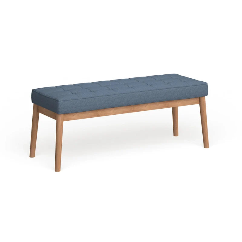 Christopher Knight Home Saxon Mid-Century Tufted Fabric Ottoman Bench - 43" L x 15.75" W x 17" H 12