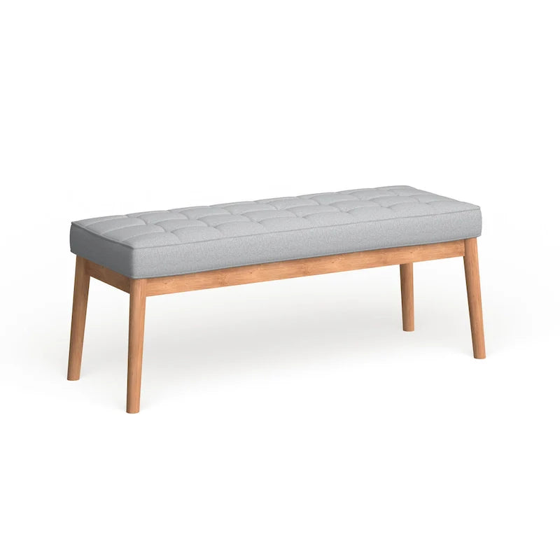 Christopher Knight Home Saxon Mid-Century Tufted Fabric Ottoman Bench - 43" L x 15.75" W x 17" H 13